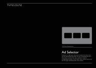 TVNZ Ad Selector specs