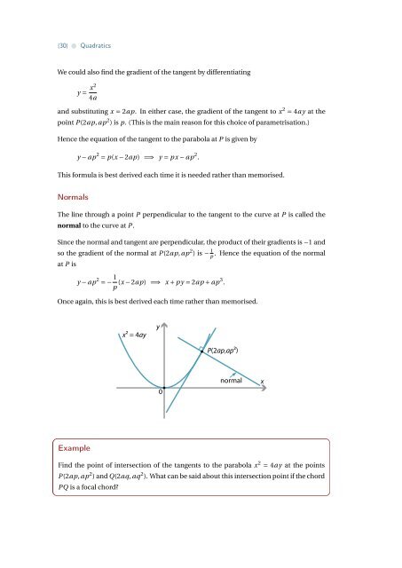 Quadratics - the Australian Mathematical Sciences Institute