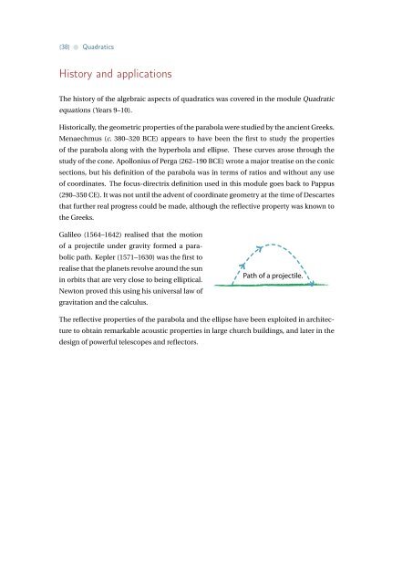 Quadratics - the Australian Mathematical Sciences Institute