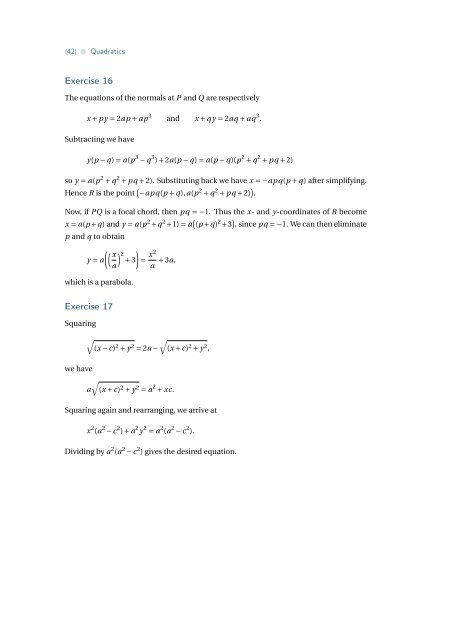 Quadratics - the Australian Mathematical Sciences Institute