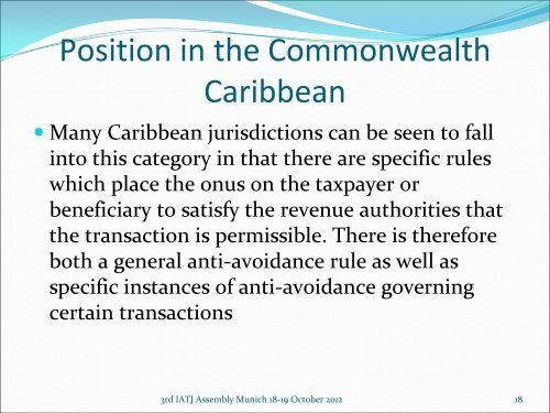 GAAR - Trinidad & Tobago - Iatj.net