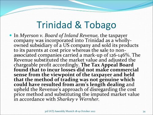 GAAR - Trinidad & Tobago - Iatj.net
