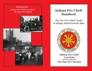 Indiana Fire Chiefs Handbook - Indiana Fire Chiefs Association