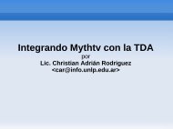 Mythtv y la TDA - Software Libre