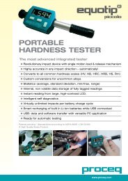 Portable Hardness tester - EMS: European Metrology Systems sa