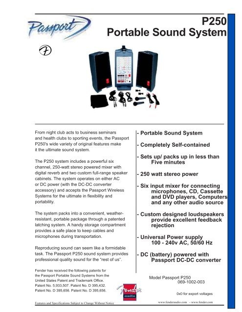 passport sound system
