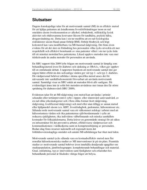 Motiverande samtal 2010-18.pdf - FolkhÃ¤lsoguiden