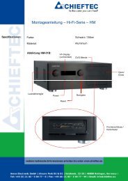 Montageanleitung â â Hi-Fi-Serie â HM - Chieftec