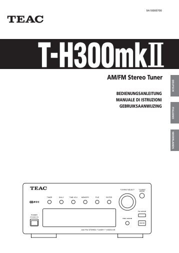 T-H300mk - TEAC Europe GmbH