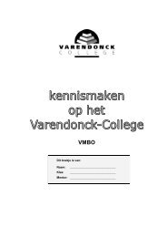 Kennismakingsboekje VMBO - Varendonck College