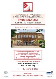 Kongressprogramm (PDF-Datei) - SPIG Saarländisch-Pfälzische ...
