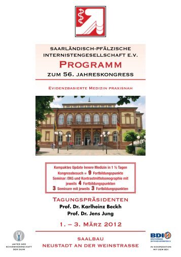 Kongressprogramm (PDF-Datei) - SPIG Saarländisch-Pfälzische ...