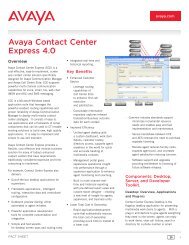 Avaya Contact Center Express 4.0 - Ash Telecom