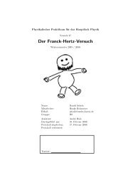 Der Franck-Hertz-Versuch - mehr-davon