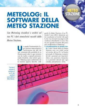 METEOLOG: IL SOFTWARE DELLA METEO STAZIONE