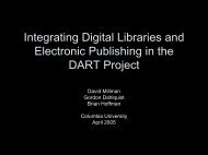 Integrating Digital Libraries and Electronic Publishing in the ...