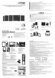 2.1 CHANNEL MICRO HI-FI FOR iPod NX-8CD-BKDS - TDK