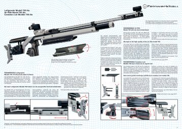 Luftgewehr Modell 700 Alu Air Rifle Model 700 Alu ... - Borchers