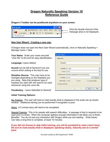 Dragon Naturally Speaking Version 10 Reference Guide