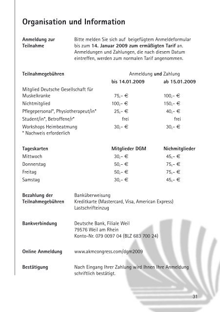 Wissenschaftliches Programm