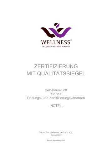 Hotel Selbstauskunft - Wellnessfinder