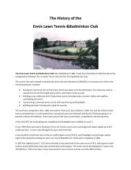 The Ennis Lawn Tennis and Badminton Club - Clare County Library