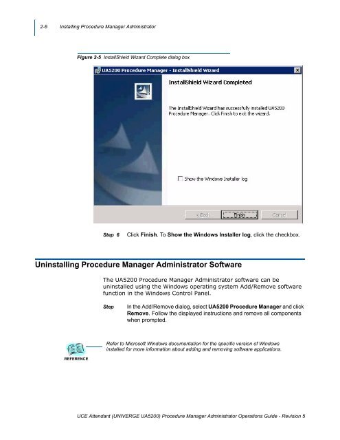 UA5200 Procedure Manager Administrator Operations Guide - NEC ...