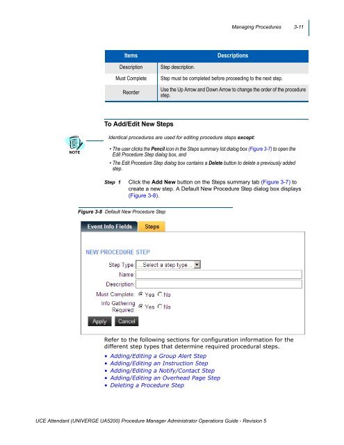 UA5200 Procedure Manager Administrator Operations Guide - NEC ...