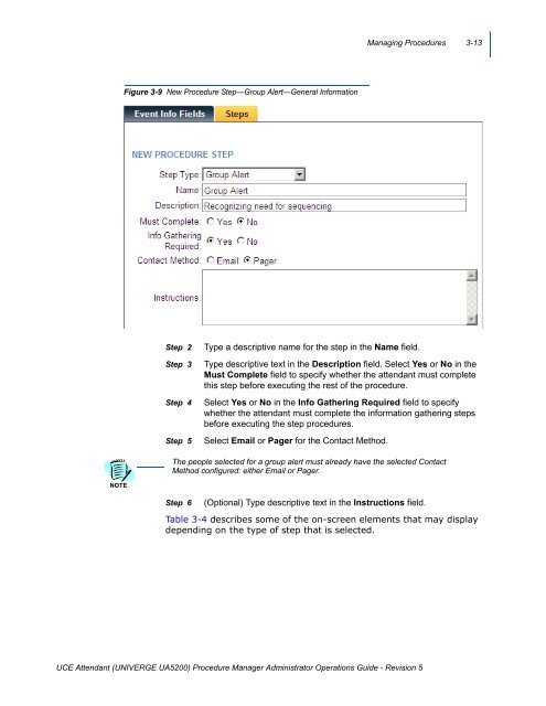 UA5200 Procedure Manager Administrator Operations Guide - NEC ...