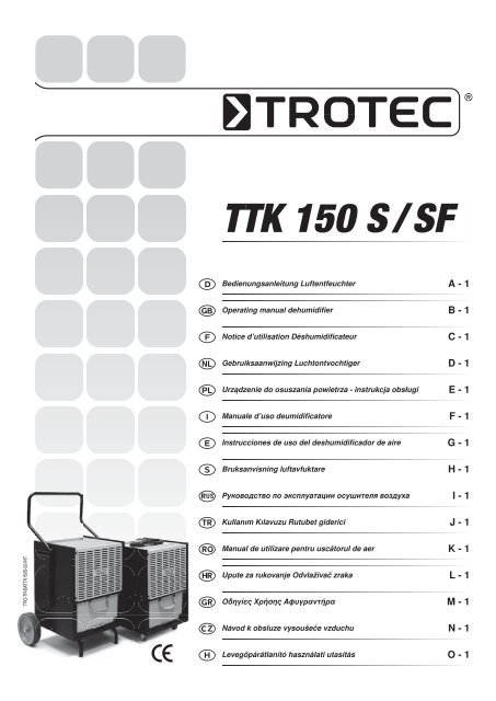 TTK 150 S / SF - Trotec GmbH & Co. KG