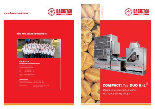 compactline - Cinch Bakery Equipment