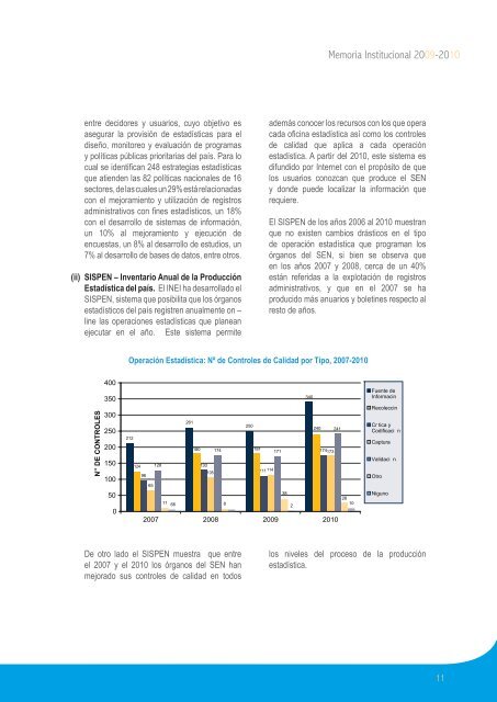 Memoria Institucional 2009-2010 - INTRANET INSTITUCIONAL - Inei