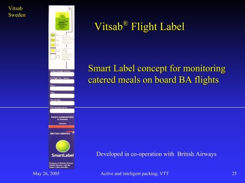 VITSABÂ® Visual Indicator Tag System AB