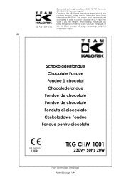 TKG CHM 1001 230V~ 50Hz 20W - Kalorik