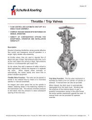 Throttle / Trip Valves