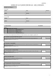 scheda di valutazione individuale - area comparto - Azienda Servizi ...