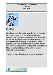 Lesetexte 2 Klasse Herr Blau