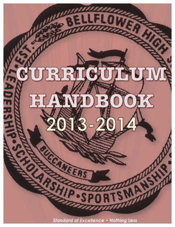 Curriculum Handbook - Bellflower Unified School District