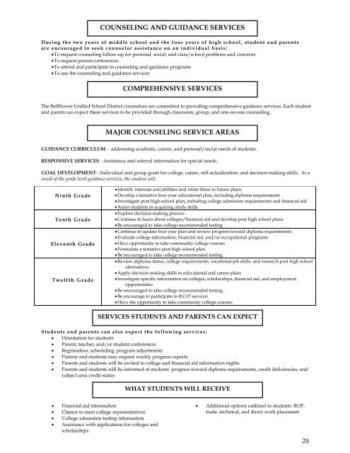 Curriculum Handbook - Bellflower Unified School District