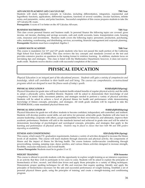 Curriculum Handbook - Bellflower Unified School District