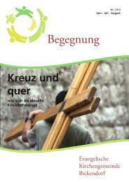 Kreuz und quer - Evangelische Kirchengemeinde Bickendorf