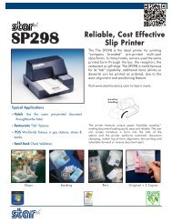 SP298 Product Sheet.pdf - Star Micronics