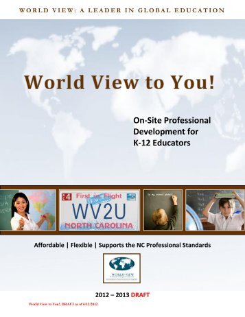 On-Site Professional Development for K-12 Educators - World View ...