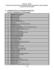 a. pharmaceuticals (finished products) for all  - Iraq Watch