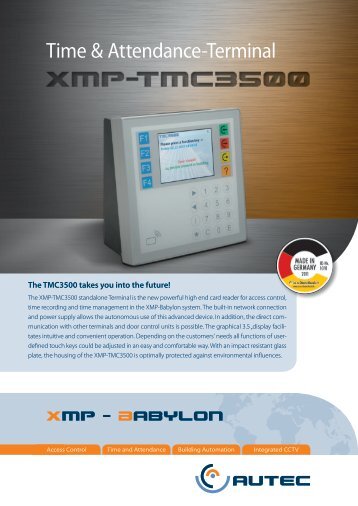 XMP-TMC3500 Flyer - AUTEC Gesellschaft fÃƒÂ¼r Automationstechnik ...