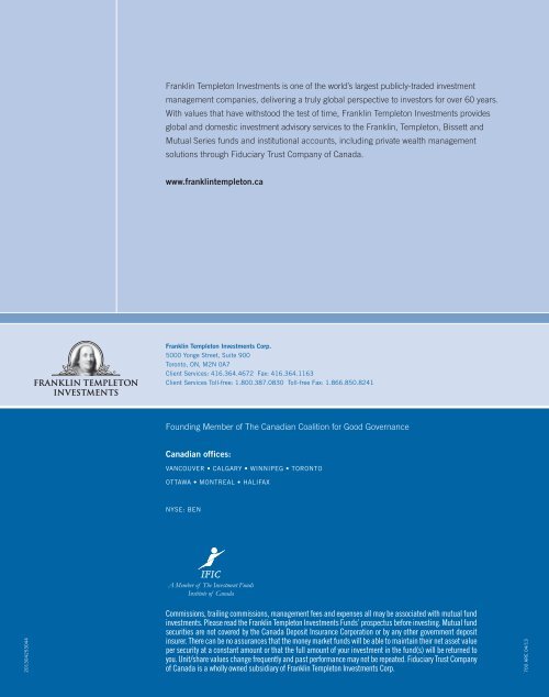 ANNUAL REPORT - Franklin Templeton Investments