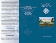 Acerca de St. Mary's University - Sociedad Interamericana de ...