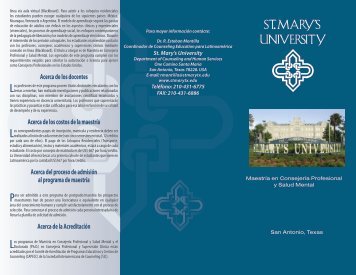 Acerca de St. Mary's University - Sociedad Interamericana de ...