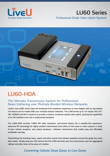 LU60 Series LU60-HDA - LiveU.com