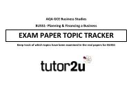 AQA BUSS1 Topic Tracker - Tutor2u